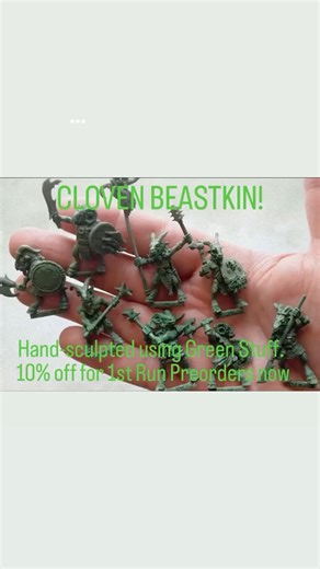 25 reactions · 3 comments | I finished adding tabs to my Beastkin and tomorrow they get sent out for casting in authentic metal! Thanks to all who placed pre-orders. If YOU also want 1st Run castings at 10% off, use this link -> https://satyrartstudio.com/Beastkin-The-Cloven-8-1st-Run-SALE-10-off-p815238328 #oldhammer #oldhammercommunity #warhammer #warhammercommunity #warhammerfantasy #theoldworld | Satyr Art Studio | Facebook