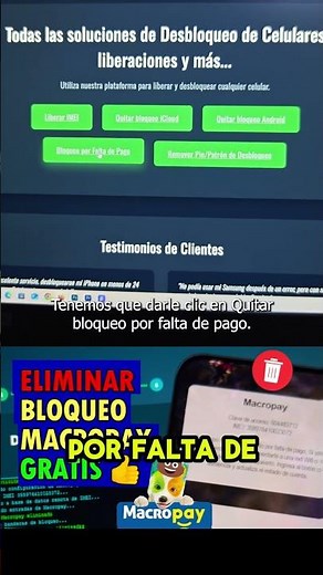 como quitar el bloqueo macropay por falta de pago de cualquier celular parte 1