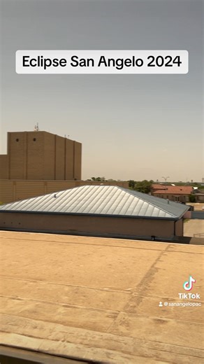 The eclipse from the roof top of the Stephens Performing Arts Center. | San Angelo Performing Arts Center
