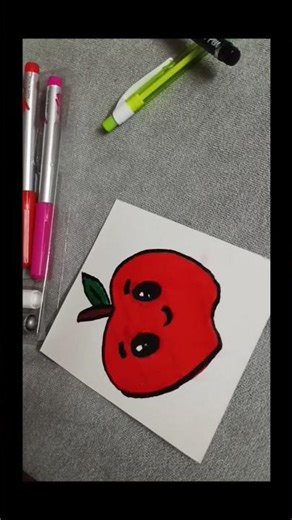 Apple cartoon drawing 🍎
