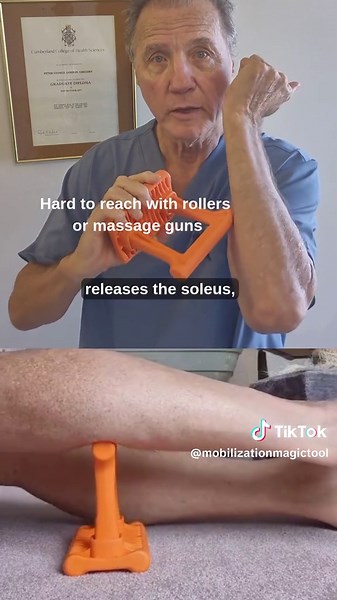 oleus muscle pain can feel like a deep ache in the lower calf. But most people stretch the calf and it doesn’t fix it. Why? Because the soleus sits underneath the gastrocnemius. Massage guns often miss it. Foam rollers barely reach it. But the Mobilization Magic Tool targets the deeper calf tissue. Its sideways stretching™ helps release the soleus and improve ankle movement. If your calf pain keeps returning, the soleus might be the real problem. CTA 📲 Follow for more physio tips 🔗 Hit the lin
