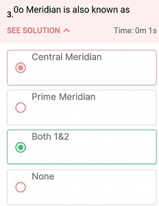 0° Meridian is also known as... | Filo