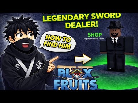 HOW TO FIND 🔎 LEGENDARY SWORD DEALER 🔥 IN BLOX FRUITS ROBLOX | HINDI FULL DETAILS