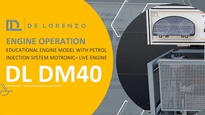 EDUCATIONAL ENGINE MODEL WITH PETROL INJECTION SYSTEM MOTRONIC– LIVE...