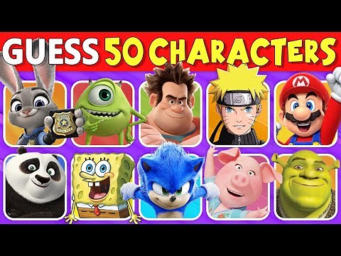🎯 Guess the Character Quiz! Can You Name All 50? 3 Second Challenge! | Quiz DingDong