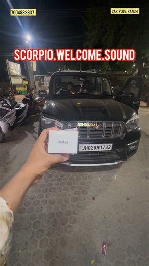 Scorpio classic welcome sound installation in Ranchi #scorpio #ranchi #everyone #trending