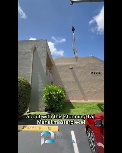 Watch This Taj Mahal Quartzite Countertop Fly Into a Dream Kitchen! ✨🏗️