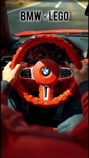 Red LEGO & BMW Steering Wheel break/ASMR LEGO Explosion!