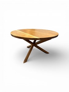 Handcrafted White Oak Round Coffee Table - Etsy Canada