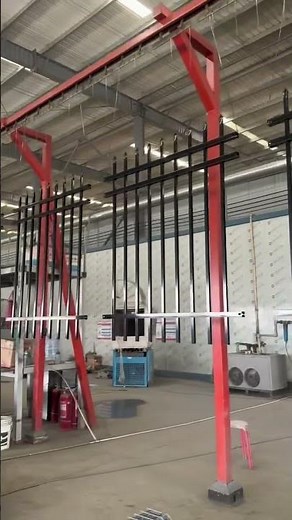 High-Volume Steel Picket Fence Production | Automated Powder Coating Line | DB Fencing Factory