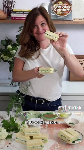 Cucumber sandwiches are proof that simple can still feel fancy.🥰🥒 Ingredients 8 ounces cream cheese softened 3 tablespoons mayonnaise 2 teaspoons chopped fresh dill 1 teaspoon chopped fresh chives ¼ teaspoon garlic powder salt and black pepper to taste 1 English cucumber thinly sliced 1 loaf white bread or bread of choice, crusts removed https://www.spendwithpennies.com/cucumber-sandwiches/