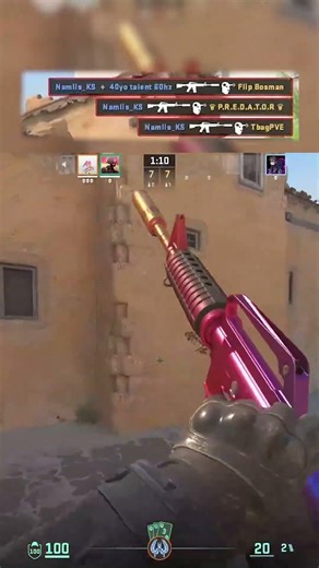 Hello I am behind you (CS 2) #counterstrike2gameplay #counterstrike2clips #counterstrike2