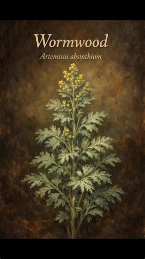 Tonight’s wander through the Dark Garden brings us to Wormwood—a plant that tastes like pure bitterness and carries just as sharp a reputation. In herbal history, wormwood is known as a strong bitter and vermifuge, used to stir up sluggish digestion and help drive out intestinal worms. It’s intense, aromatic, and never something to take lightly. Its symbolism runs even deeper. In the Bible, “wormwood” is a sign of bitterness and sorrow, and in the book of Revelation a star named Wormwood falls a