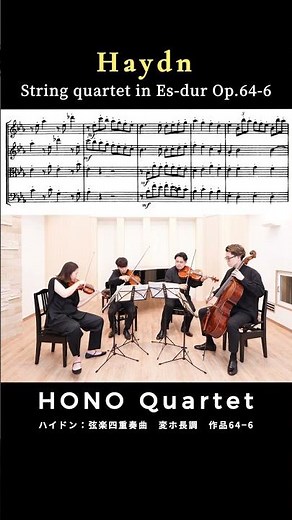 🎻 Haydn: String Quartet Op.64-6より #ほのカルテット #violin #弦楽四重奏