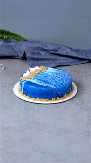 Beautiful Chocolate Mirror Glaze Cake 🎂#shorts #cake #hooplarecipes