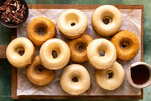 Maple Donuts with Pecans