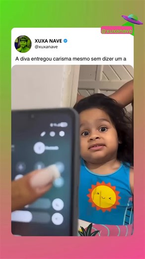 Xuxa Nave | A mini diva tem todo o carisma do mundo 🥹 Siga @xuxanave para mais conteúdos 🎥: Redes Sociais | Instagram