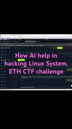 How AI helps in hacking Linux system - CTF hackthebox challenge completed #AI #aihelp