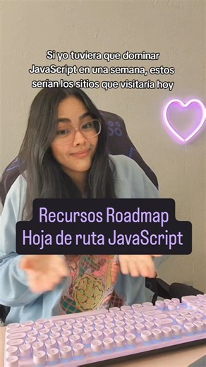 Elizabeth de la Paz ✨ on Instagram: "Si tuviera que dominar JavaScript rápido, esta sería mi hoja de ruta JavaScript Nada de perder tiempo: - Teoría clara y directa - Práctica en el navegador - Retos reales con JavaScript - Canales de YouTube que sí explican bien Este roadmap de JavaScript con recursos gratuitos es perfecto si estás empezando en frontend, quieres reforzar bases o prepararte para tu primer trabajo como desarrollador web. Esto es exactamente lo que usaría hoy para aprender JS rápi