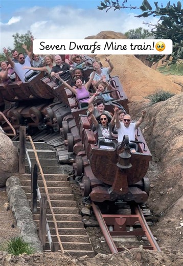 The Seven Dwarfs Mine Train is so great!🥹 #waltdisneyworld #disney #magickingdom #sevendwarfsminetrain
