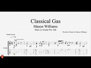 Classical Gas - Guitar Tutorial + TAB