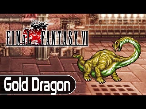 Final Fantasy VI Pixel Remaster - Gold Dragon Boss Fight | [PC]