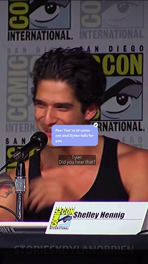 #POV You’re at comic con and Dylan falls for you {#fyp #dylanobrien #stxdo #tylerposey #comiccon #yn #interview}