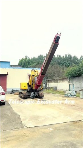 #Excavator Attachments#Excavator telescopic arm#Excavator Pile Driver #Extended Arm