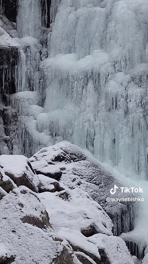 Frozen Waterfalls at Acadia National Park