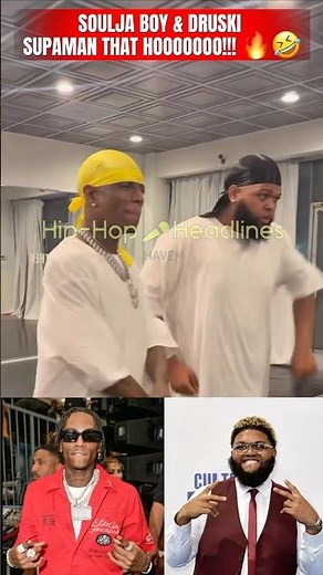 Soulja Boy Shows Druski How To Superman! 🤣 Classic Hip Hop Dance Moment #shorts