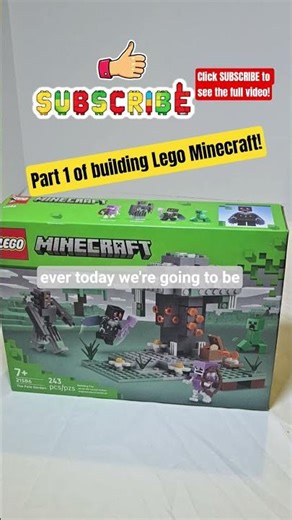 My FIRST LEGO Minecraft Build! 🧱🎮 | Welcome to My Channel