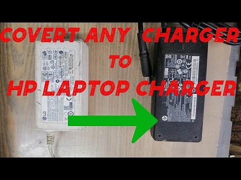 How to convert any adapter to hp laptop charger