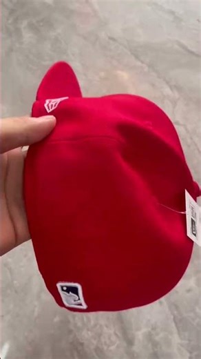 Red Los Angeles angle teams caps with simple design #wholesale aa mlb caps