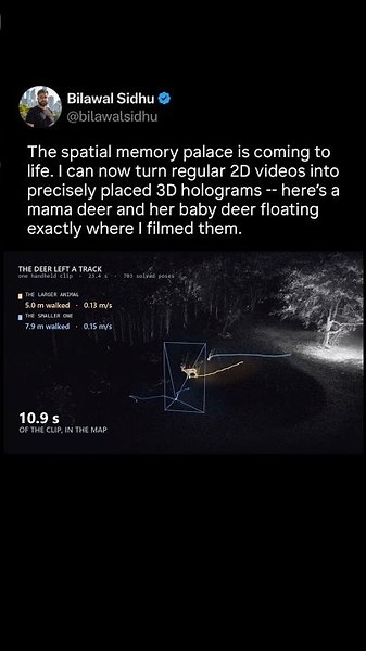 Turning 2D Videos Into 3D Holograms. The Spatial Memory Palace Is Coming To Life!