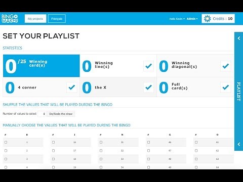 How to simulate a bingo game with Bingo Maker