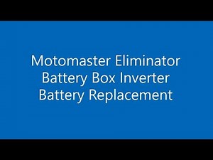 Motomaster Eliminator Battery Box Inverter Replace Battery