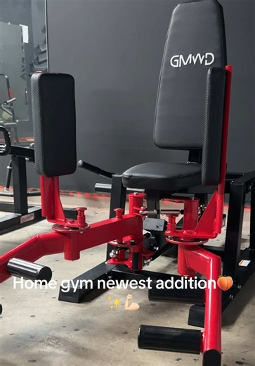 Mi home gym cada vez mas chido!😍#unainversion#homegym#abductormachine#garagegym