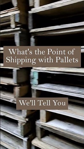 What’s the Point of Shipping with Pallets #shipping #palletwrapping #packaging