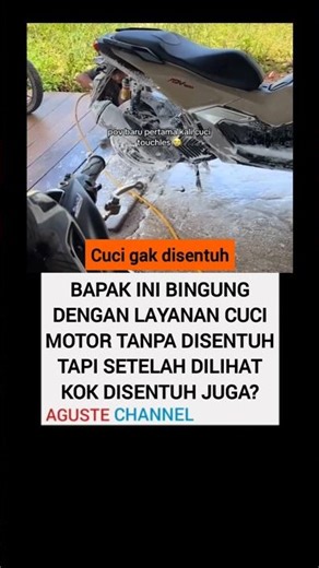 Cuci motor touchless