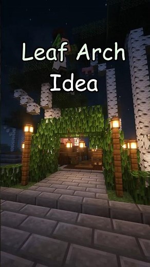 How to build a Plant Arch in Minecraft Tutorial! #minecraft