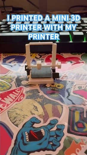 MINI 3D PRINTER PRINTED WITH A PRINTER 😳 #3dprinting #3dprinterupgrade #mini