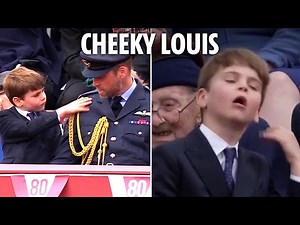 Prince Louis steals VE Day show with cheeky Wills remark, dramatic hair flick & excited antics