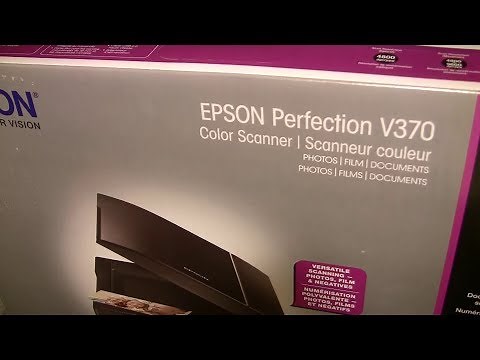Epson V370 Slide and Negative Scanner Unboxing