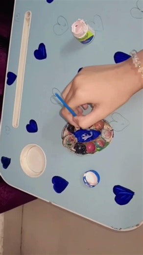 Study table makeover🪻✨ #study #makeover #aesthetic #craft #schoolproject #art #drawing