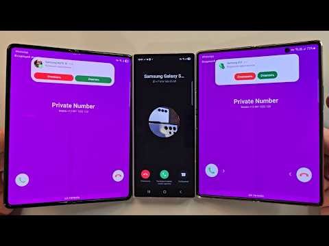 WhatsApp Incoming call& Double WhatsApp Fake call at the Same Time Samsung ZFold 6 +ZFold 4 +ZFold 3