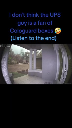I don't think the UPS guy is a fan of Cologuard boxes 🤣 #UPS #Cologuard #Florida #BestDeliveryGuyEver