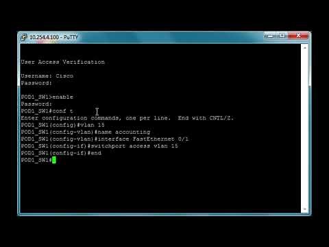 Enterprise Switching - How to create VLAN (Cisco IOS)