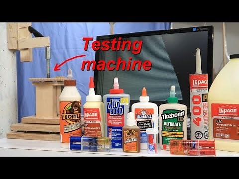 Which glue is strongest? Testing with my computerized tester.