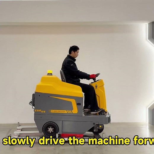 Floor Sweeper Masterclass: Start Up, Drive & Install Brushes! #shorts