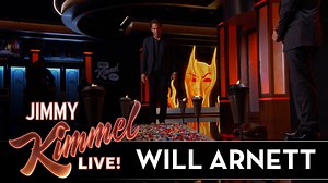 Do not try this at home, Will Arnett walks on a BED OF LEGOS! #LEGOBatmanMovie | Jimmy Kimmel Live